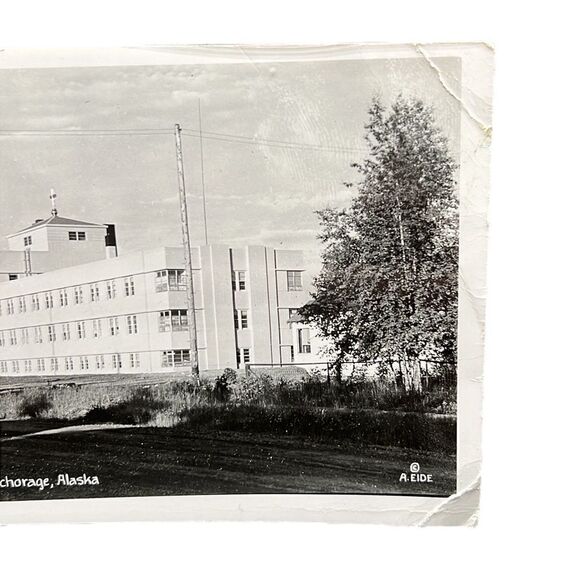 Vintage Postcards Anchorage Alaska Providence Hospital Main Street 33ft Tide - Picture 4 of 15
